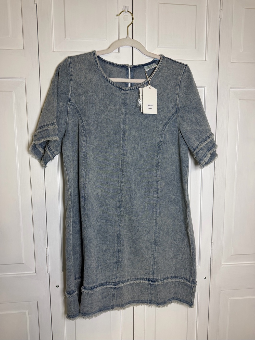 Light Blue Washed Denim Dress